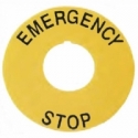 ΠΙΝΑΚΙΔΑ EMERGENCY STOP Φ90 ΒΕΤ9