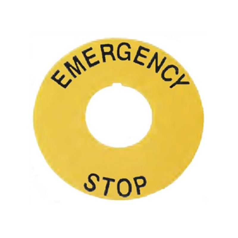 ΠΙΝΑΚΙΔΑ EMERGENCY STOP Φ90 ΒΕΤ9