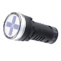 ΕΝΔ.ΛΥΧΝΙΑ Φ22 LED ΣΤΑΥΡΟΣ (ΚΟΚ-ΠΡΑΣ) 230V ND16-22W-G