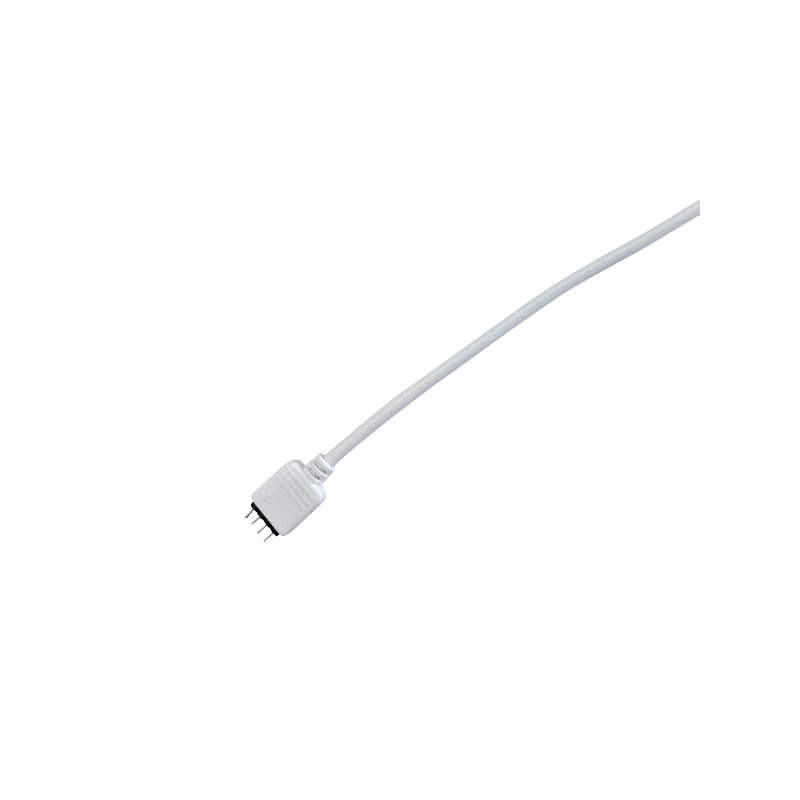 4pin connector with cable 20cm  color:white