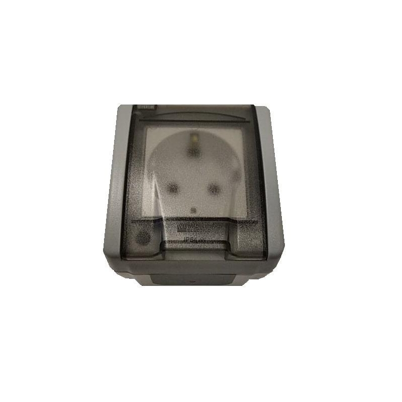 ΠΡΙΖΑ ΣΟΥΚΟ+ΚΑΠ. ΕΞΩΤ. ΛΕΥΚΟΣ/ΓΚΡΙ IP54 OCTANS