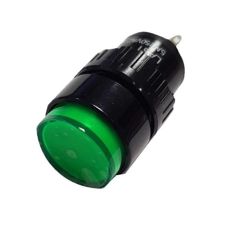 ΜΠΟΥΤΟΝ Φ16 12V+LED ΠΡΑΣΙΝΟ LAS1Y-G